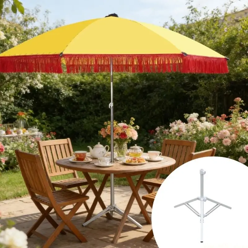 QX2E Portable Compacts Folding Outdoor Umbrellas Stand Base Easy to Carry and Store for Travel Garden Activity Stability