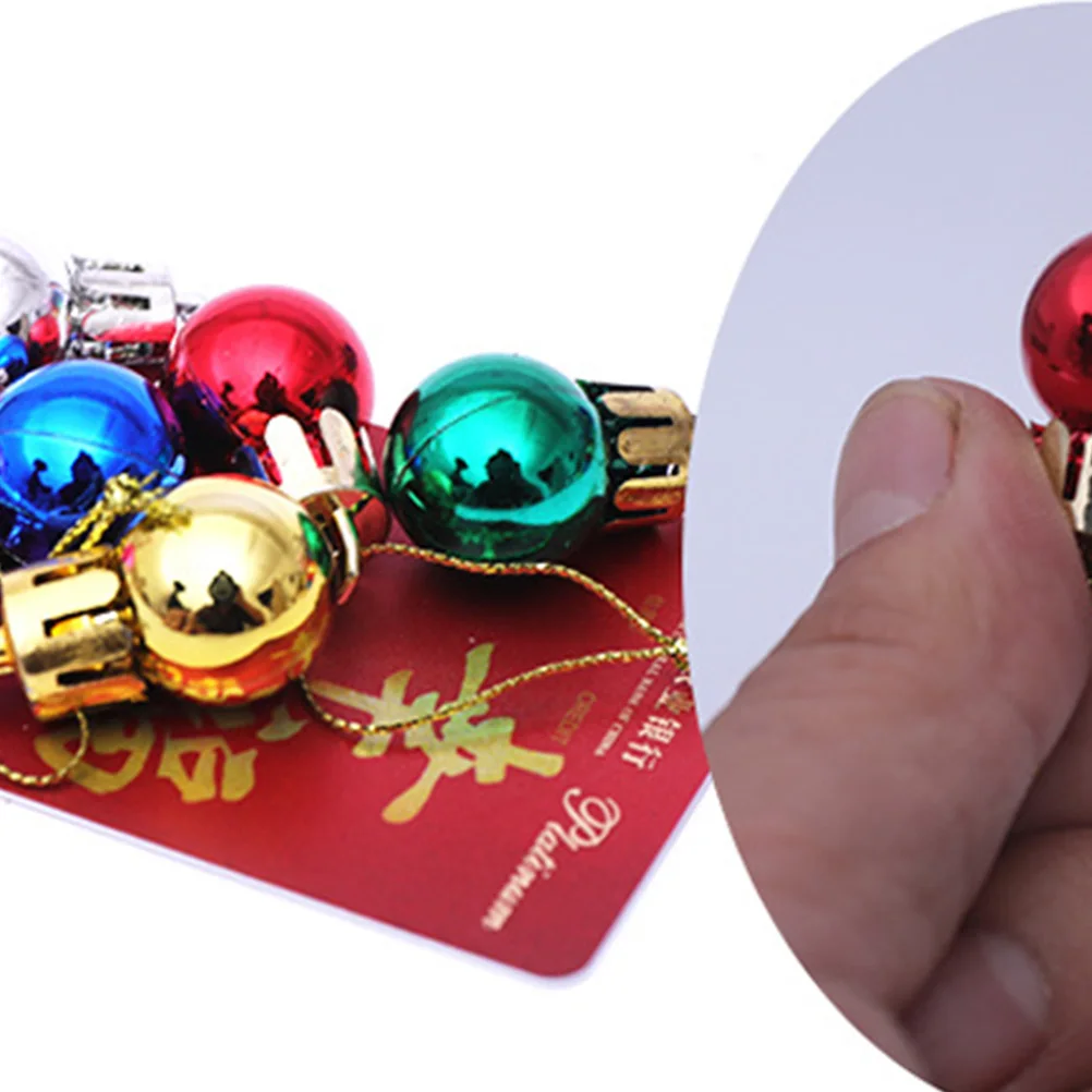 

24Pcs 2Cm Christmas Ball Hanging Decor Mini Pendant Set Golden Festive Ornament for Home Porch Patio Use Christmas Ball Hanging