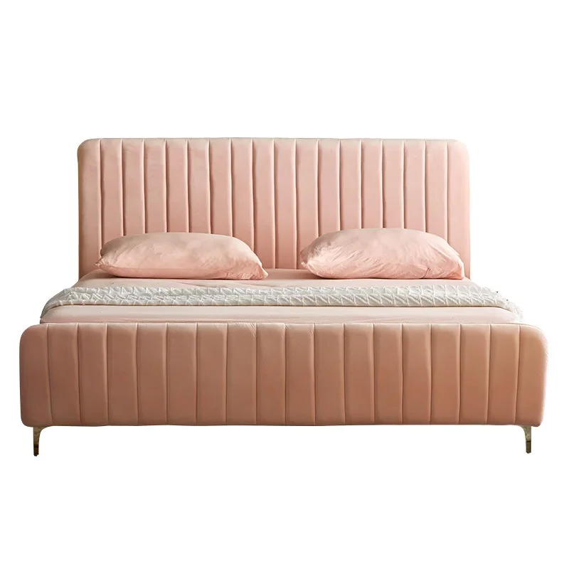 

Modern simple small apartment master bedroom double bed 1.5 /1.8 meters soft