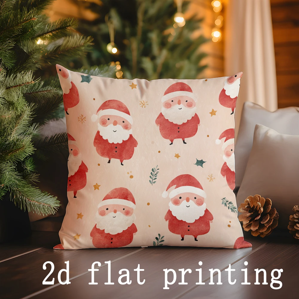 ديكور المنزل سانتا مزلقة والفوانيس المخدة مناسبة ل أريكة غرفة نوم سيارة وسادة غطاء وسادة وسادة الظهر المستطيلة