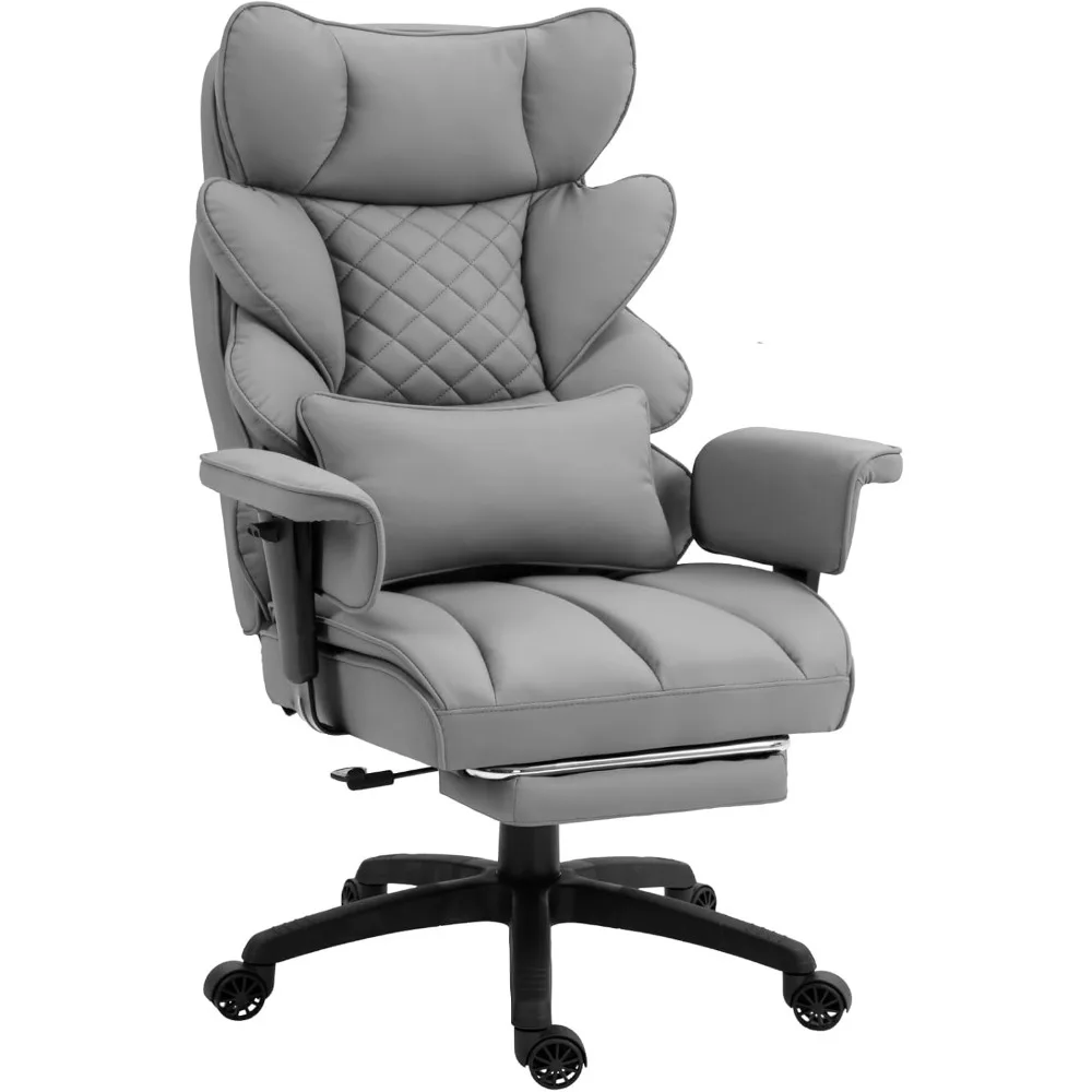 

Large Height-adjustable Office Chair, High-back Gaming Chair with Adjustable Armrests and Lumbar Support