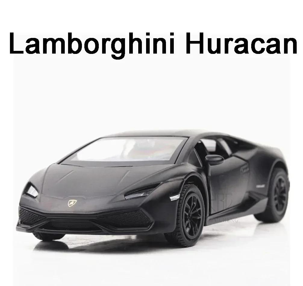 1:36 Scale Lamborghini Huracan Metal Car Model Toy Alloy Diecast Supercar Models Pull Back Vehicle Toys For Children