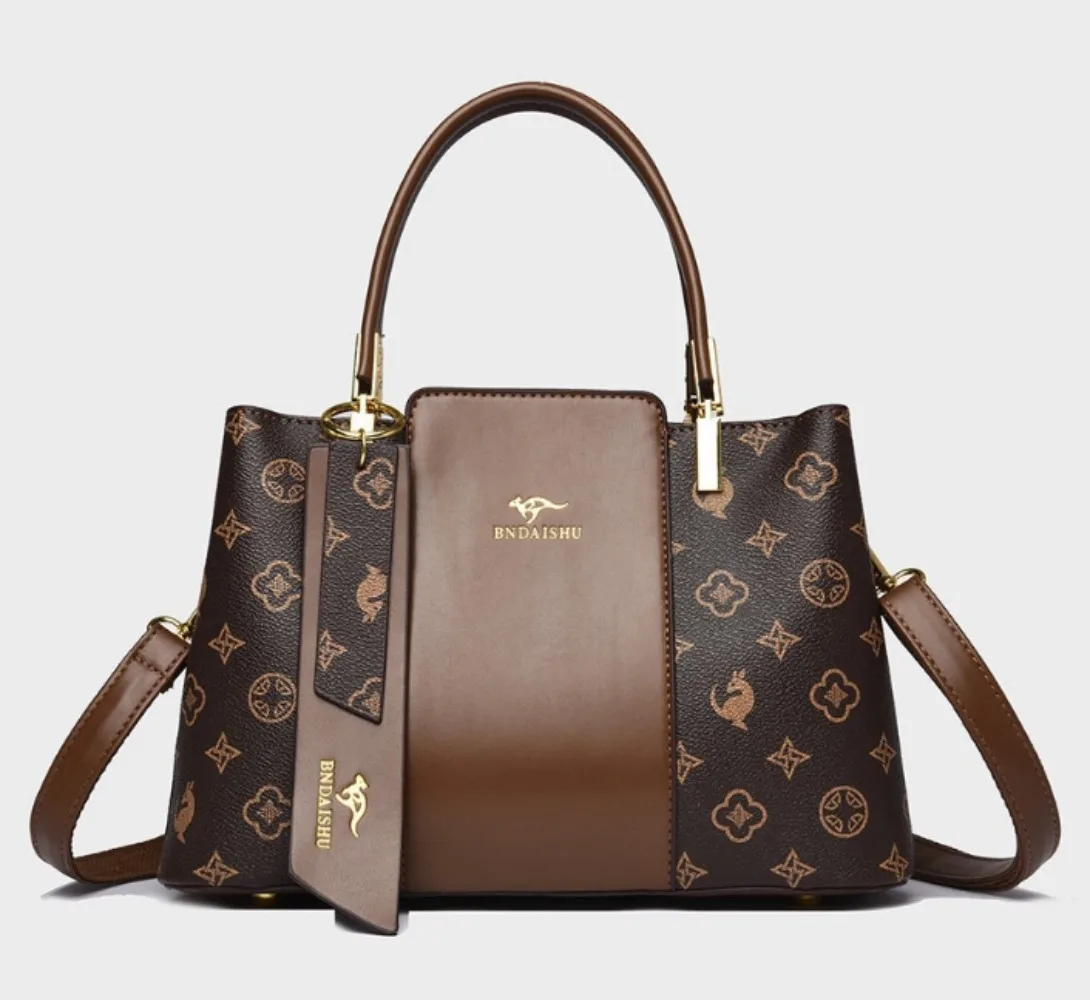 

Luxury Women Handbag Fashion Print Large Capacity Soft Leather Shoulder Crossbody Bag Casual Designer Ladies Purse