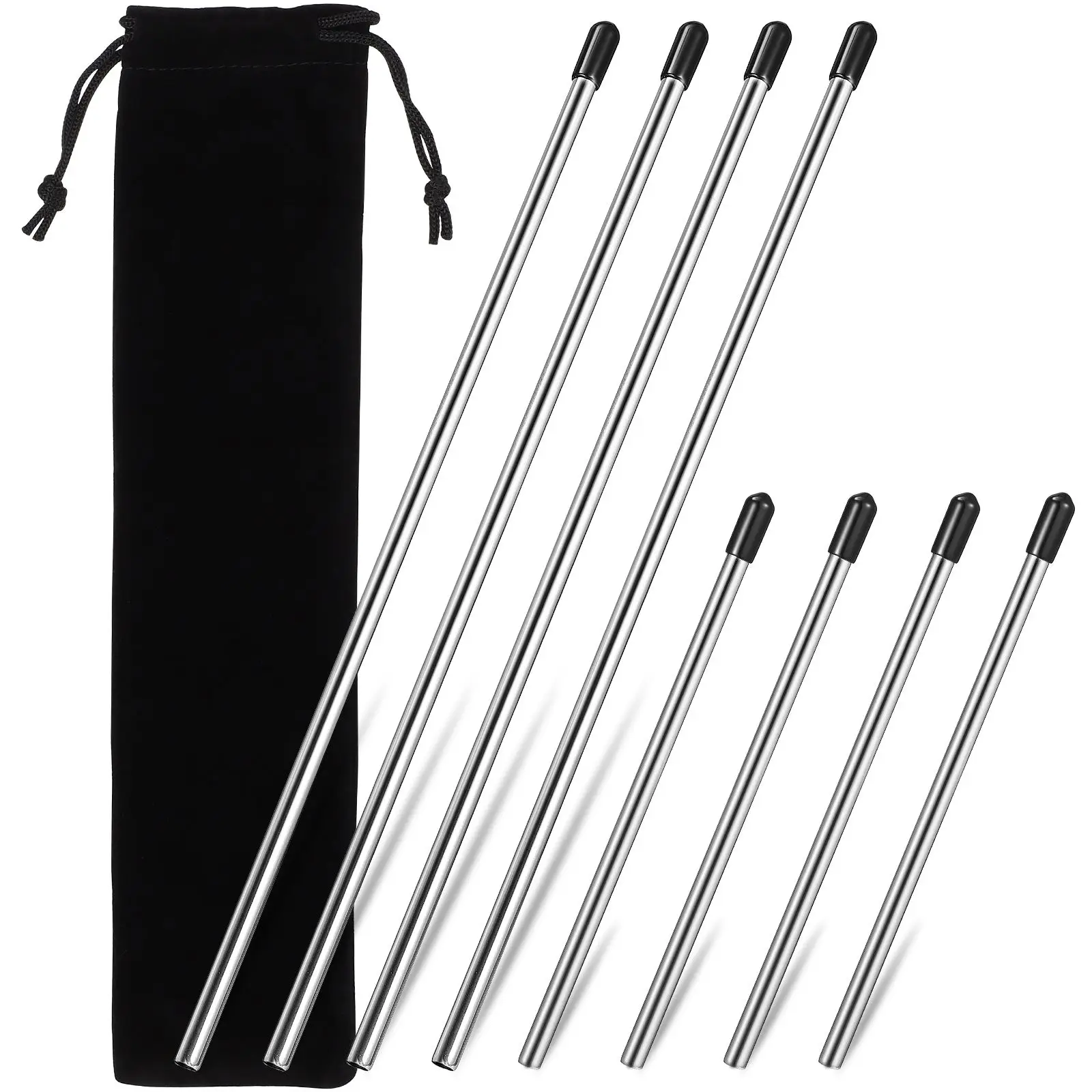 

8 Pcs Stainless Steel Drainer Bottles Glass Holder Dishwasher Rack Support Rod Stemware Bottle Compatible Storage