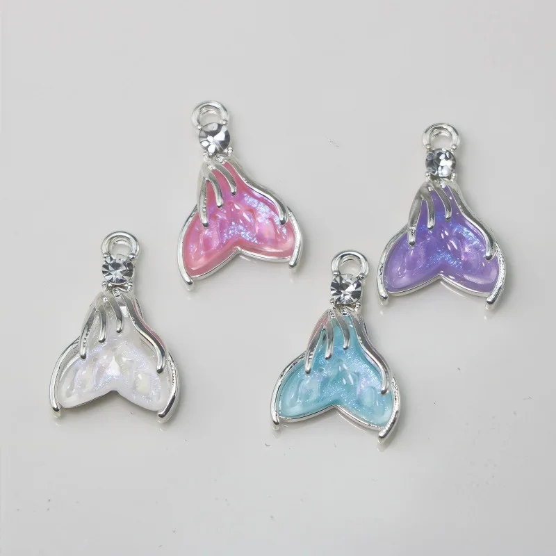 

5pcs Fashion Fish Tail Shape Charms DIY Handmade Earring Bracelet Necklace Ornaments Accessories Craft making