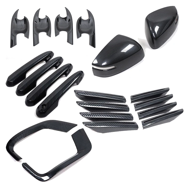 

For Toyota Land Cruiser LC300 2023+ ABS Car rearview mirror protective cover, front center grille strip Exterior accessories