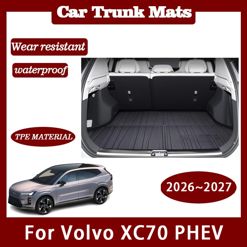 Car Rear Trunk Mats For Volvo XC70 Plug-in/PHEV V446K 2026 2027 5SEAT Waterproof Storage Pads Back Cargo Cover Auto Accessoriess