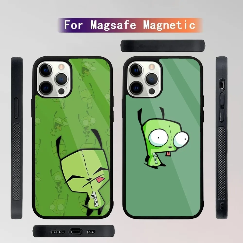 

Cartoon I-Invader Zim Phone Case For iPhone 15,14,13,12,11,Plus,Pro,Max Mini Magsafe Magnetic Wireless Charging