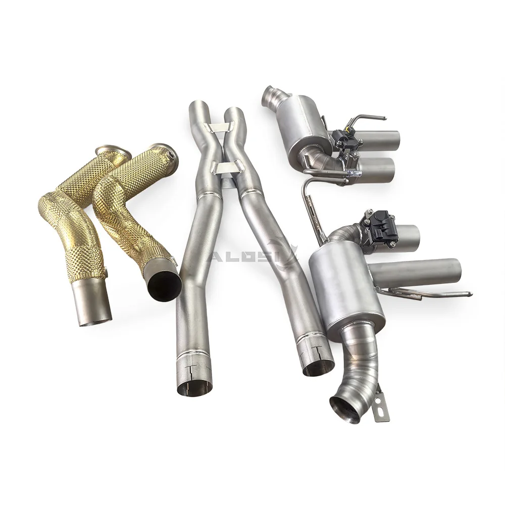 

Suitable for Ferrari Roma 3.9T 2020-2024 Titanium with Stainless Steel Insulated Lower Tube Performance Exhaust Valve