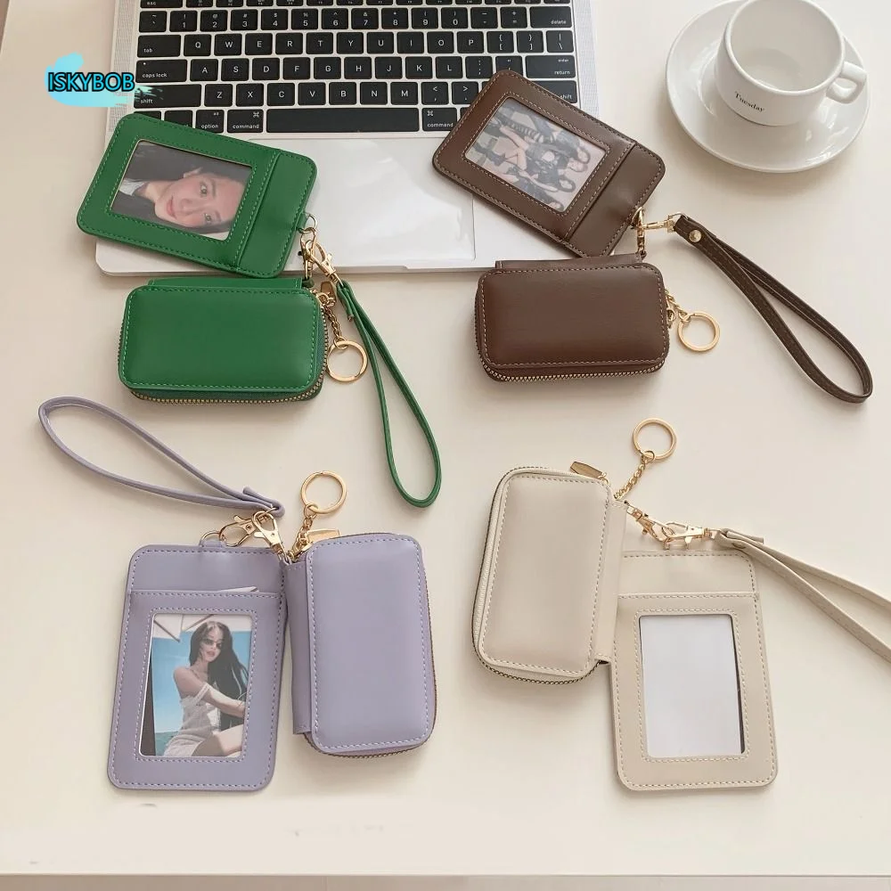 

Simple Korean Style Women Short Wallet Short Clutch Zipper Card Bag Multi-function Purse Coin Pouch Card Storage Bag