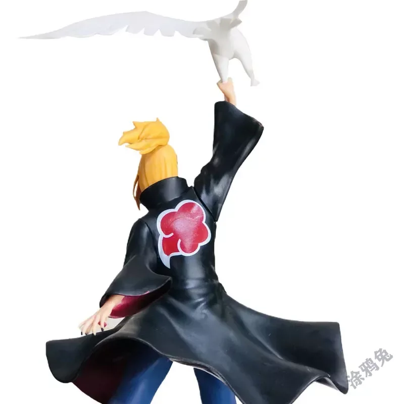 Naruto Shippuden Anime Action Figure GK Deidara Figma 38cm Statue Oversized Akatsuki Desktop Collection Toys For Children Gift