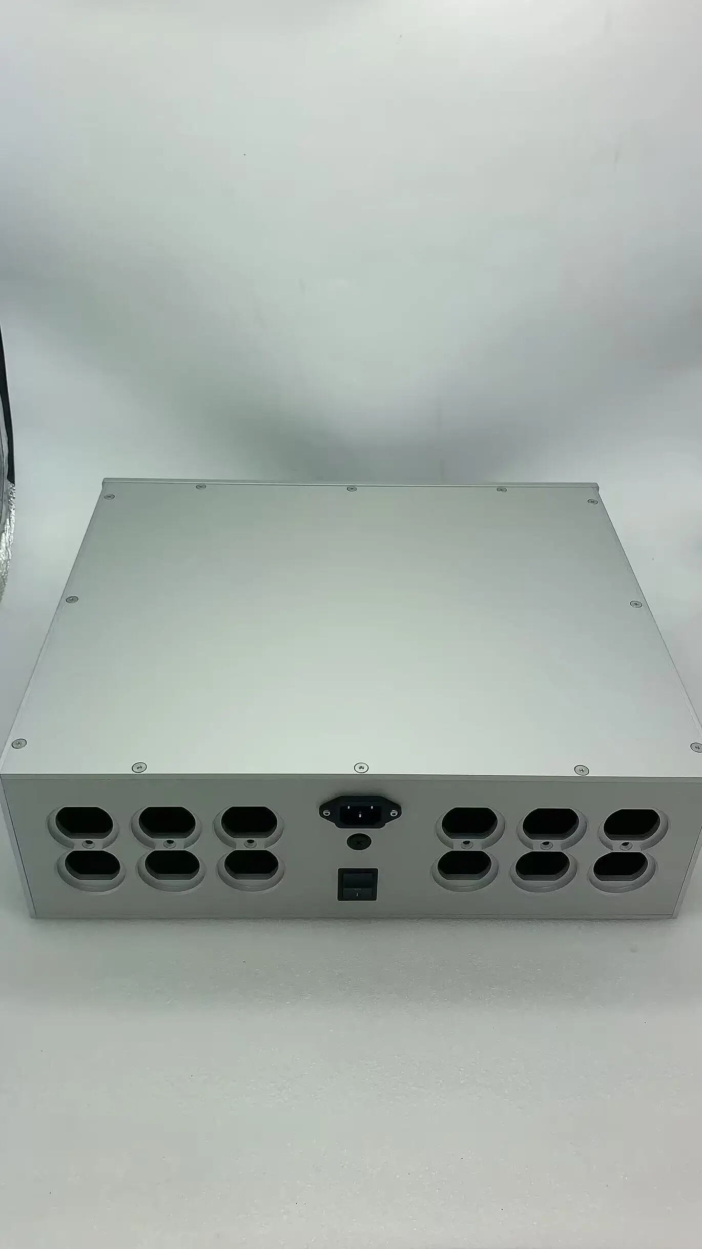 All aluminum isolation power supply chassis American standard socket Enclosure DIY box W430 D358 H136mm