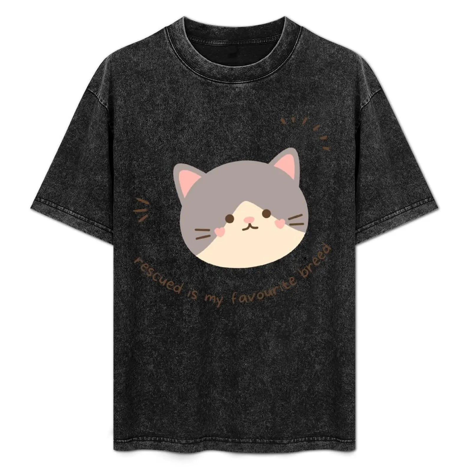 

rescued is my favourite breed T-Shirt Outdoor Sports Short Sleeve Top