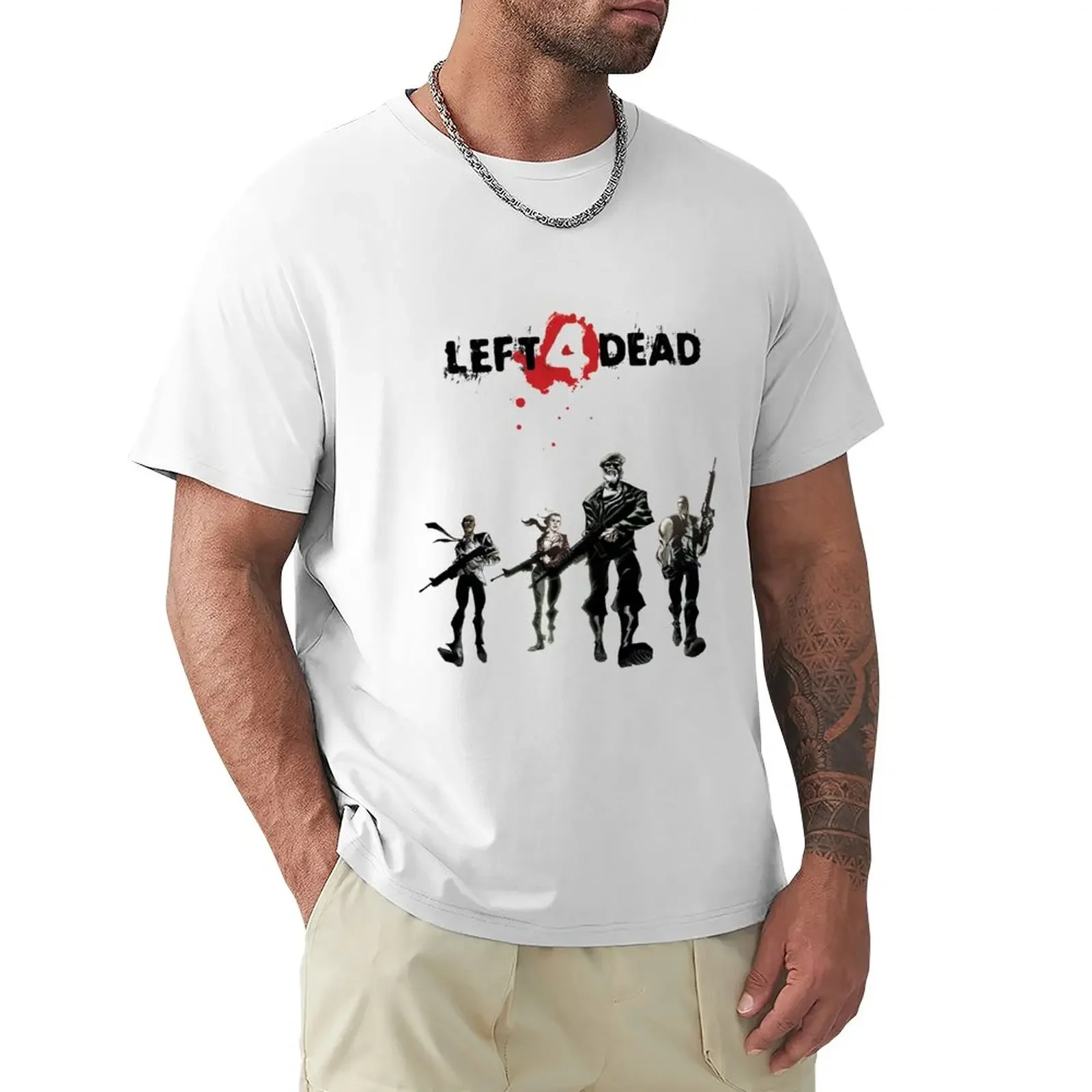 

Left 4 dead T-Shirt sweat sports fans quick drying t shirts for men cotton