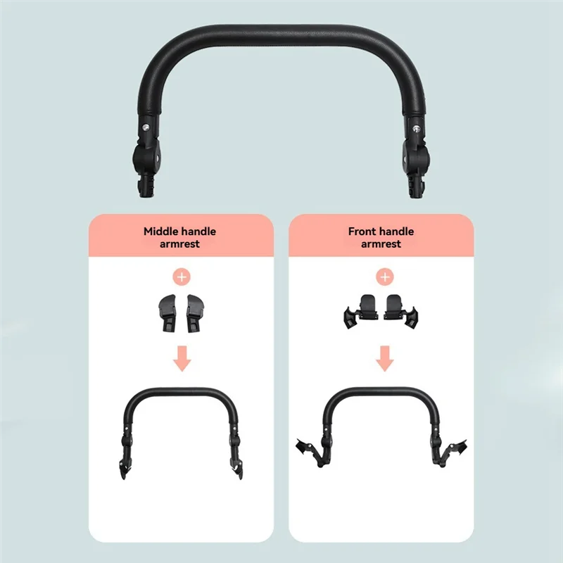 

AINY-Stroller Bumper Bar Armrest Stroller Accessories Adjustable Handlebar For YOYO/YOYA Baby Pushchair