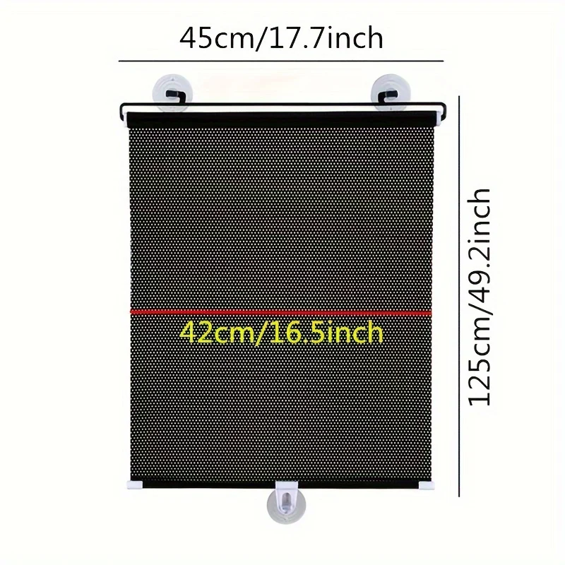 مظلة نوافذ أمامية وخلفية قابلة للسحب للسيارة ، إطار عزل حراري قابل للطي ، ملحقات الزجاج الأمامي