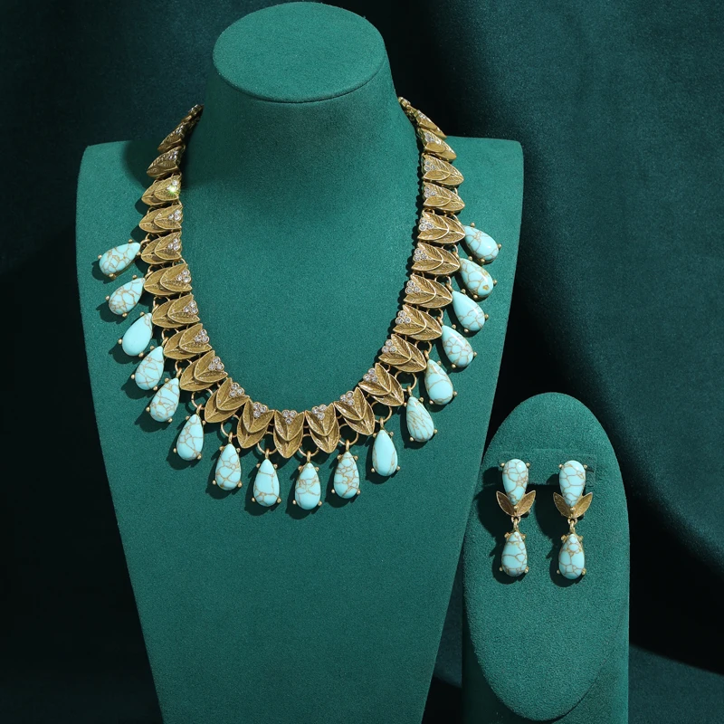 parures-de-bijoux-vintage-bleu-turquoise-plaque-or-18-carats-antique-collier-pendentif-feuille-de-luxe-boucles-d'oreilles-en-strass-marques-2026-cadeaux