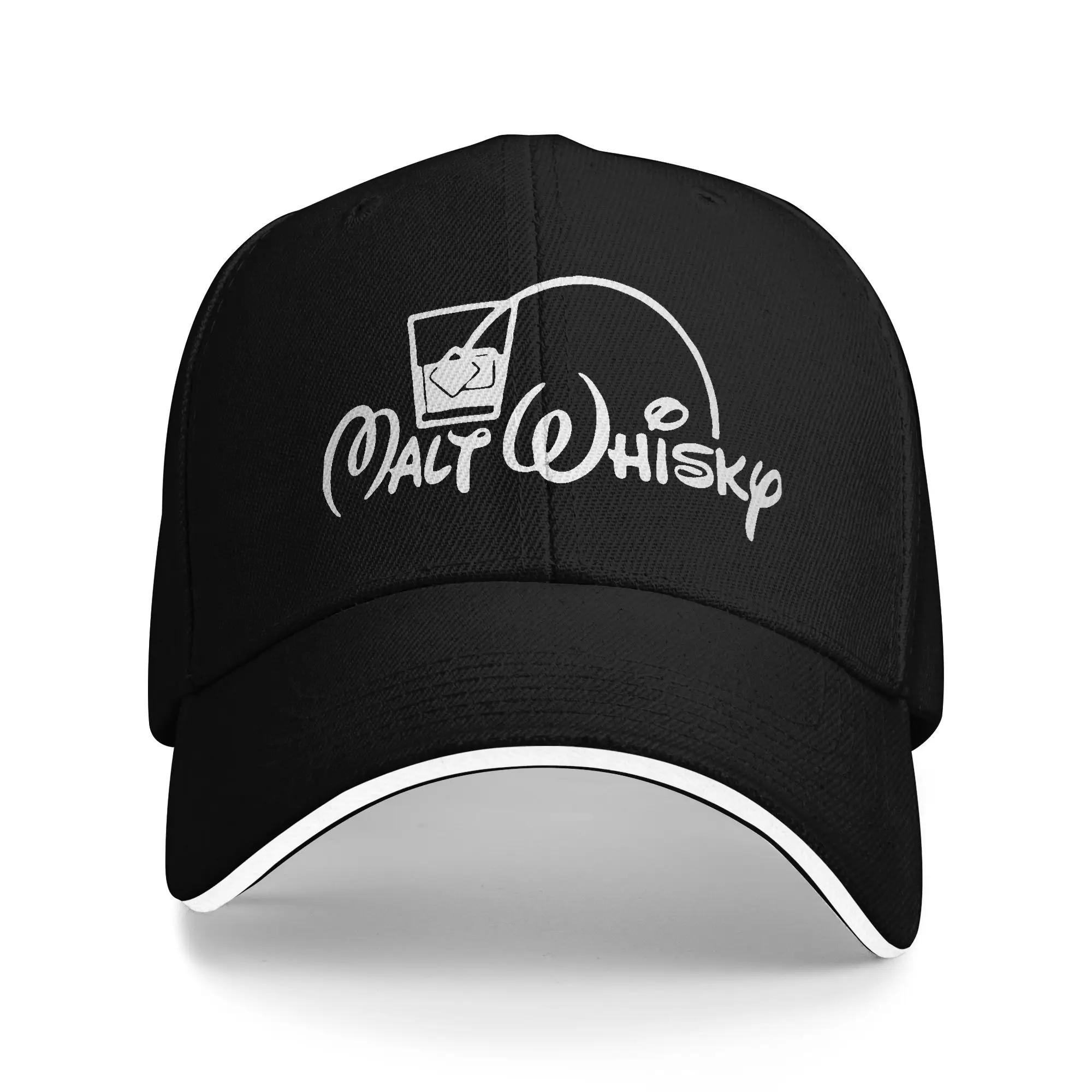 Malt Whiskey Sandwich Cap Adult Corn Whisky Drink Liquor Bar Alcohol Caps Racing Cap Breathable Snapback Caps Baseball Cap