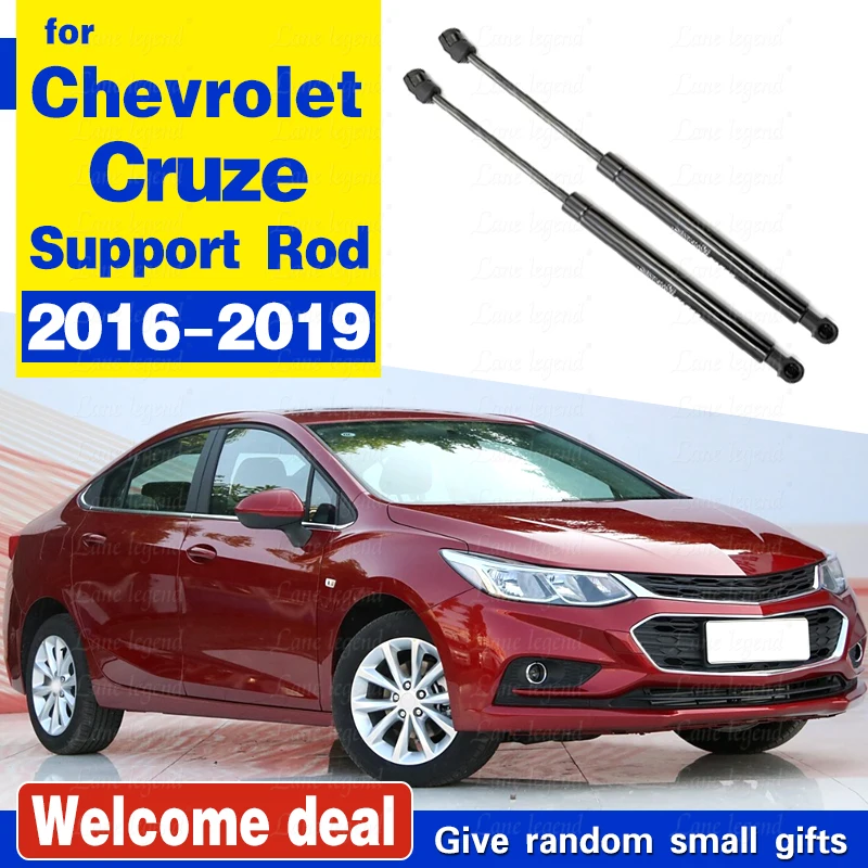 For Chevrolet Cruze 2016-2019 Car Hood Damper Lift Strut Support Rod Bracket Hydraulic bars Car styling 2pcs/set Hood Struts