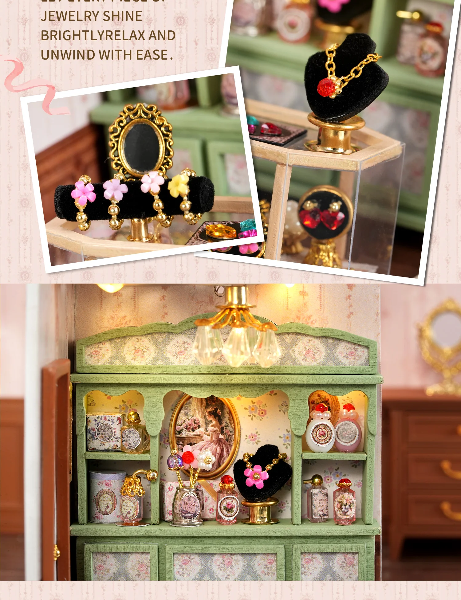 Miniature Doll House DIY Small House Kit Handmade 3D Puzzle Assembly Model Building Room Home Decor Wooden Craft Birthday Gifts