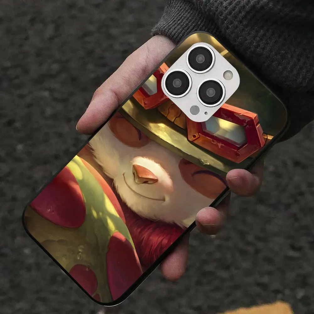 Custodia per telefono League of Legends Teemo per Iphone 15 11 13 14 Pro Max 7 8 Plus X Xr Xs Max Se2020 12mini Cover Case