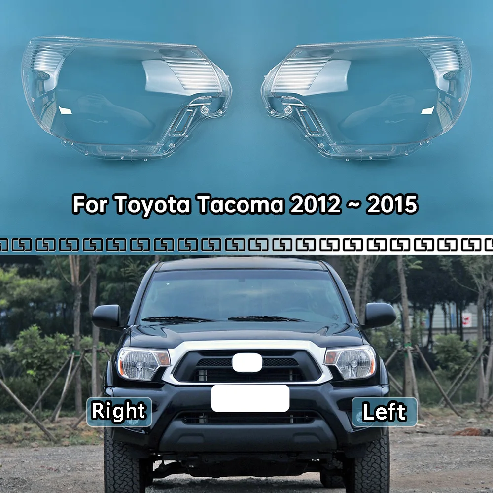 

For Toyota Tacoma 2012 2013 2014 2015 Headlamp Cover Transparent Headlight Shell Lens Plexiglass Replace Original Lampshade