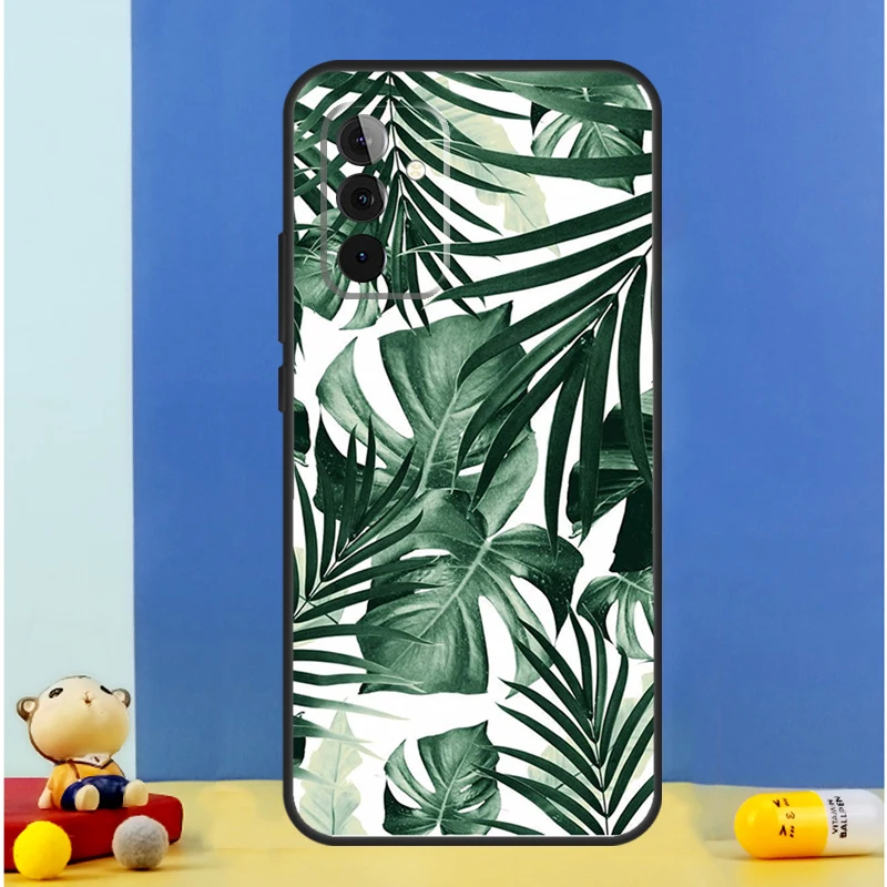 Tropical Leaf Pattern Case For Samsung Galaxy A34 A14 A24 A15 A25 A12 A22 A32 A52 A51 A71 A13 A33 A53 A54 Cover image 2