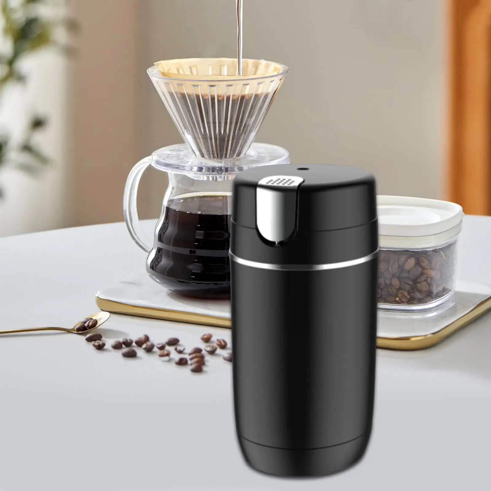 Kaffeebohnen-Mahlmaschine, 60 ml, kompakte, einfach anzubringen/aus-Gewürzmahlmaschine