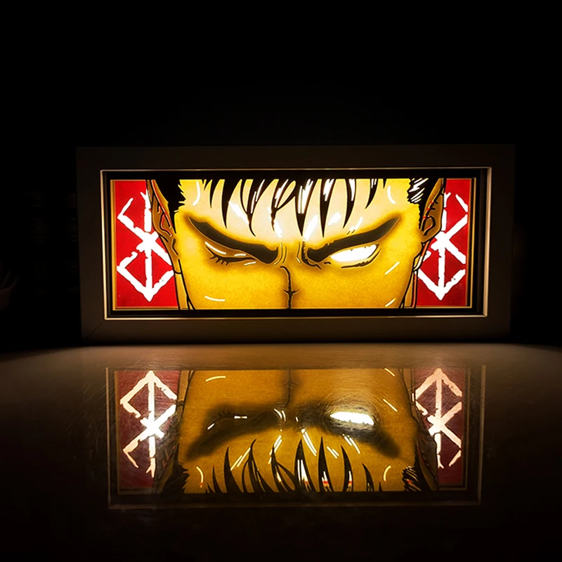 Bandai Anime-Serie, papierschnittenes Licht, Zimmer, Schlafzimmer, Nachtlicht, Fernbedienung, bunte Lichtbox, Atmosphärenlicht 6