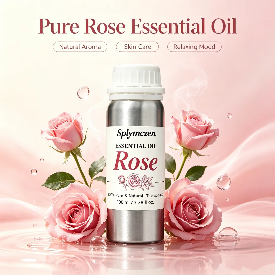 20/100ml Undiluted Rose Fragrance Oil For Reed Diffuser Electric Aroma Diffuser Home Fragrance Refill