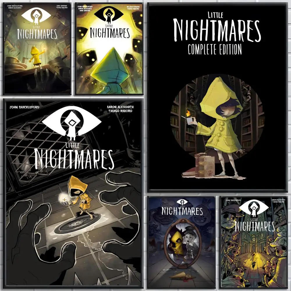 Game L-Little Nightmares Poster poster Self-adhesive wall stickers, suitable for room decoration, high-quality printing.