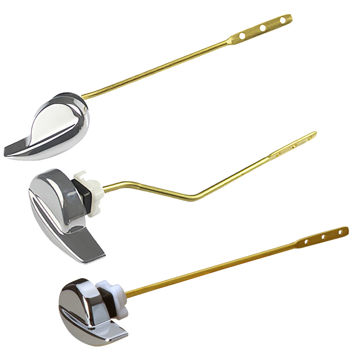 Toilet Tank Flush Lever Handle Trip Levers Side Front Mount Flushing Wrench Toilet Water Tank Accessories image 6