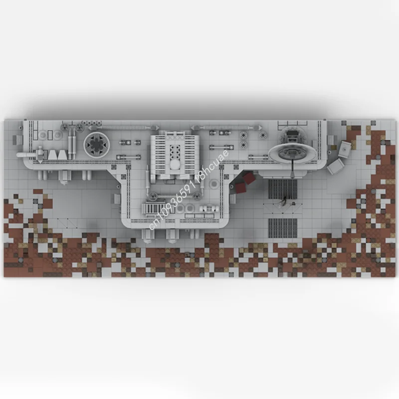 2447 elementów MOC SW Imperialny Bunker Model Bitewny Gwiezdny Wojownik Klocki Konstrukcyjne DIY Pomysł na Zabawę Prezent na Boże Narodzenie Urodziny dla Dzieci