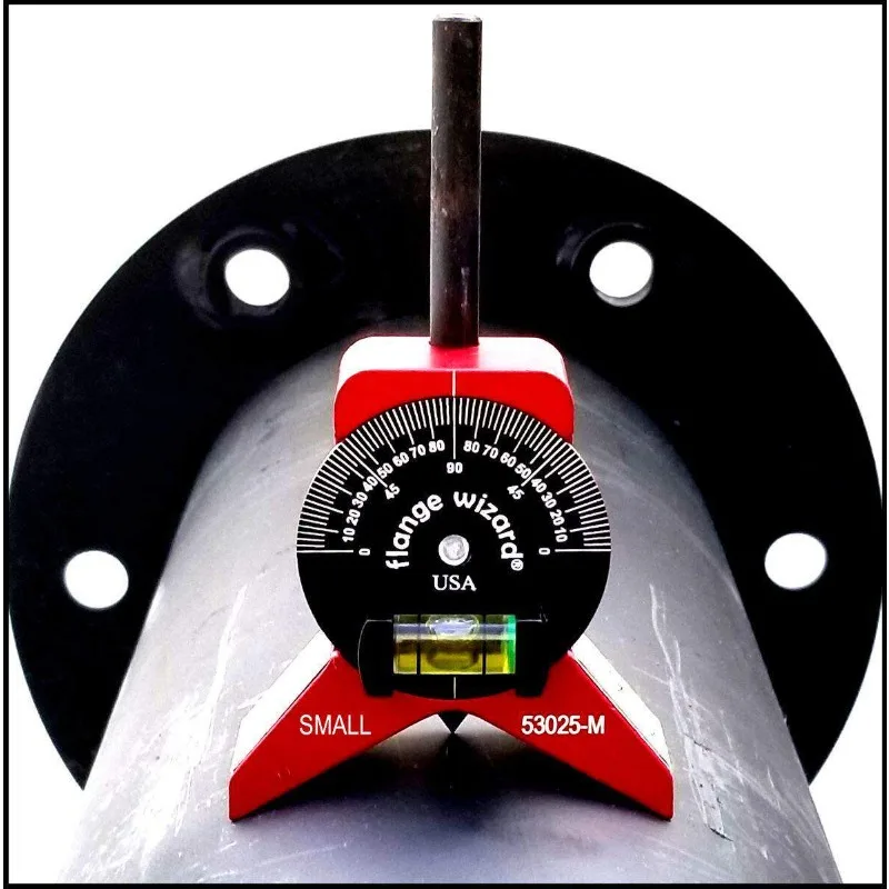 Pipe center detector Y-shaped pipe center detector with adjustable dial bubble protractor measurement
