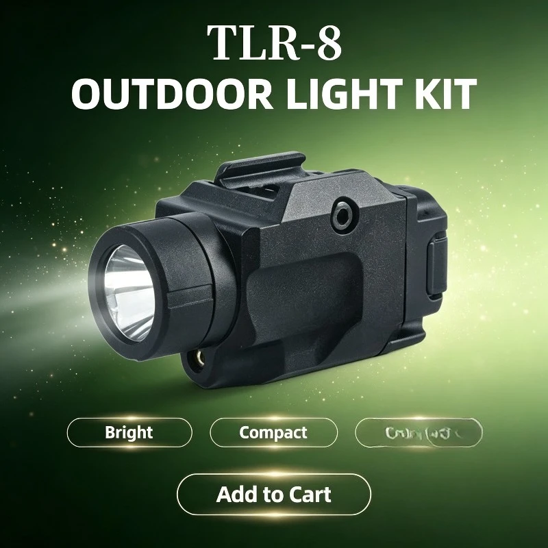 Premium Plain Matte Cool Solid Flash Lamp Fit Multi-use 20MM Rail Adjustable Bright Supply