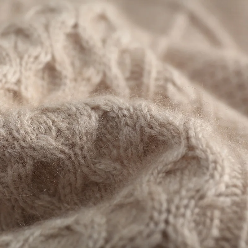 Autumn and Winter New 100% Cashmere Sweater Men's Round Neck Thickened Knitted Pullover for Casual Warmth Long Sleeve Men's Wear