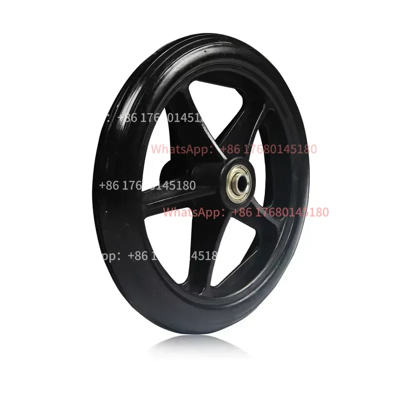 P11 factory direct sales 6 inch 8 inch manual wheelchair front wheel PU solid tire, wear-resistant accessories GS