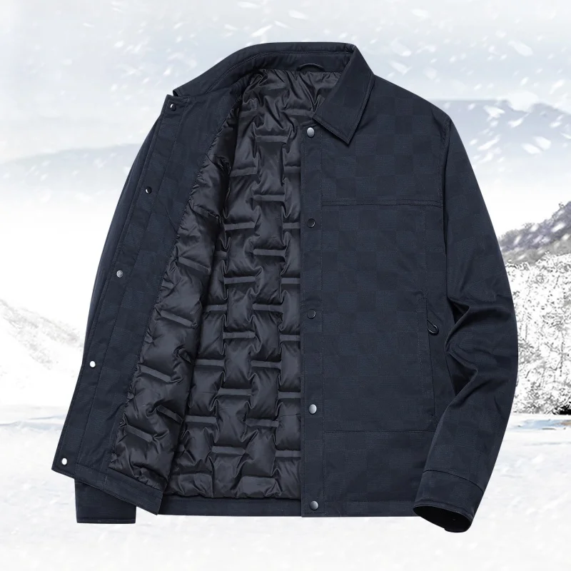 Men's Outdoor Running Sport Lightweight and Breathable 90 Duck Down Winter Cold Proof Down Jacket Windproof Breathable Jacket