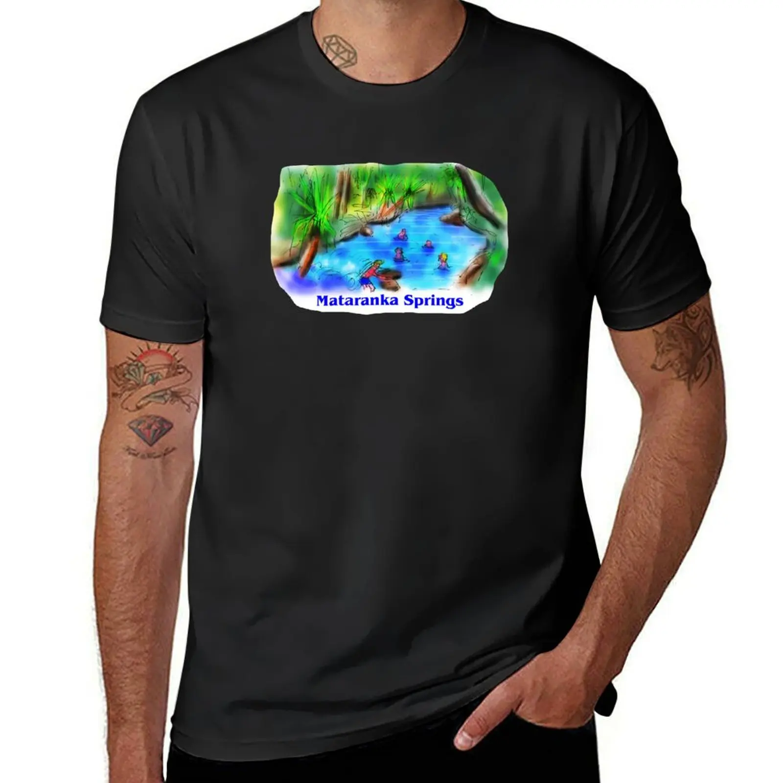 

Mataranka Springs T-Shirt customs design your own plus size tops Men's t-shirts