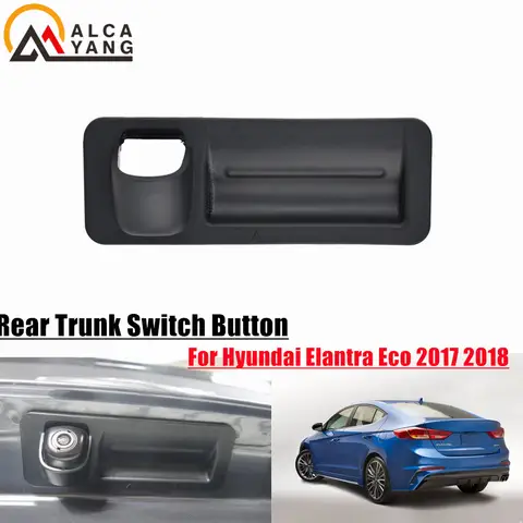 현대 Elantra AD 2017-2018 용 핸들 터치 스위치의 뒷 트렁크 후면 상자 스위치 버튼 수하물 잠금 장치