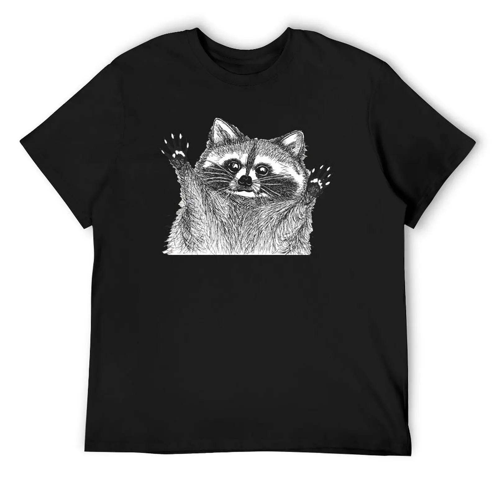 Raccoon needs a hug T-Shirt anime plus size clothes funny t shirts men