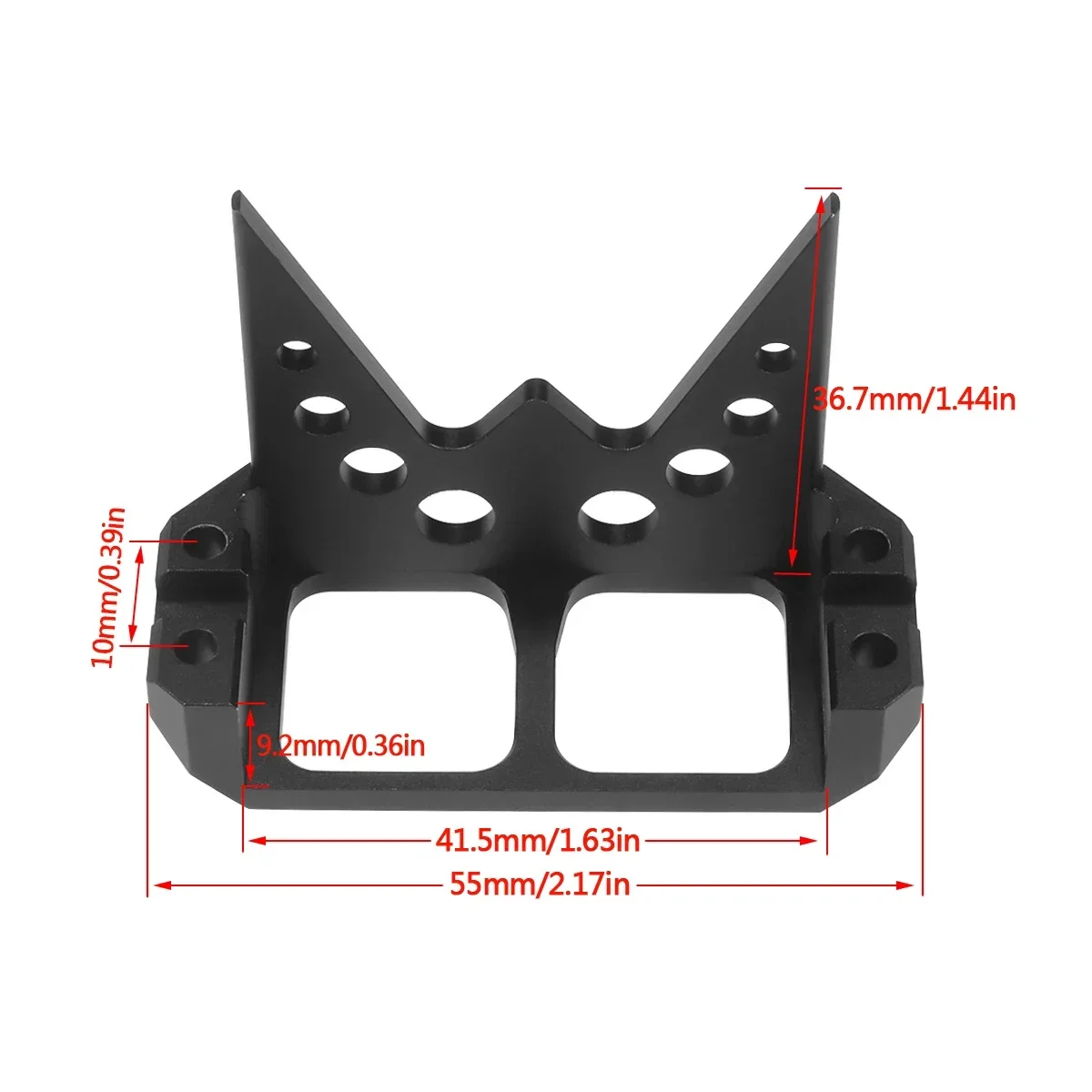 CNC Aluminum Steering Servo Guard Armor SOA Cover for 1/10 Cheater Rigs RC Crawler Roll Cage Capra RR10 Wraith Rock Bouncer DIY