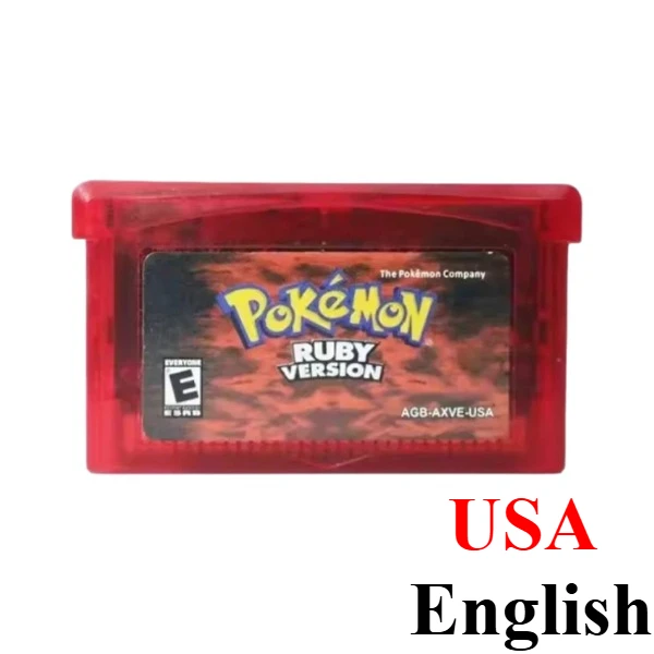 Pokémon GBA Spielkassette FireRed LeafGreen Ruby Sapphire Emerald Snakewood Clover für GBA SP Retro-RPG-Spielesammlung Geschenk – Detail 2