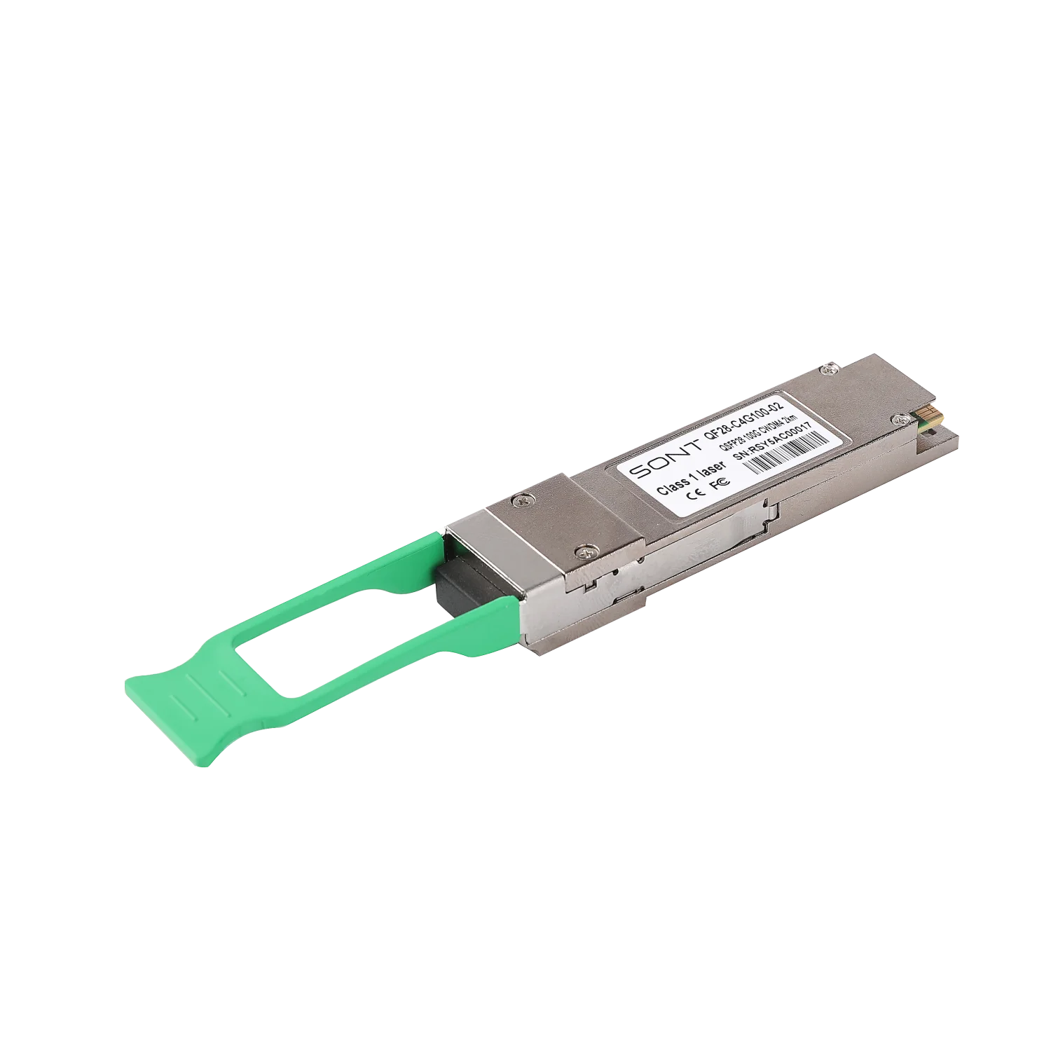 وحدة ألياف بصرية 100G CWDM4 2KM QSFP28 دوبلكس LC متوافقة مع مفتاح Cisco Mikrotik Mellanox ubiquiti