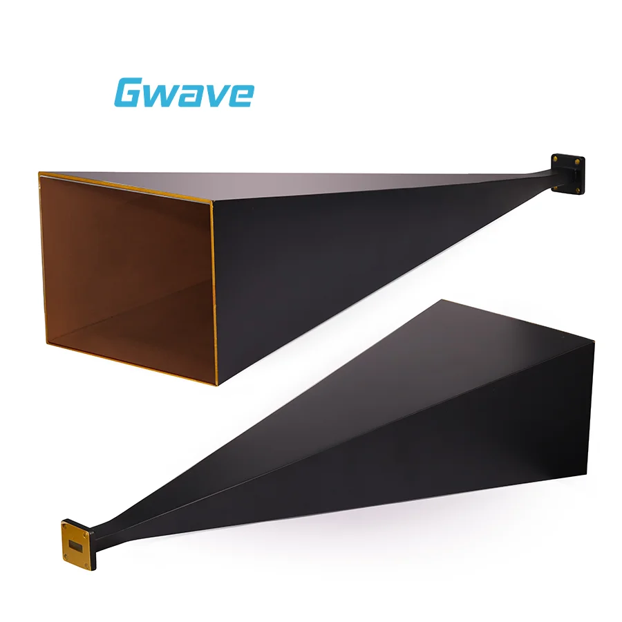 Gwave WR-42 K Band 18-26.5GHz 50 Ohm RoHS Compliant 25dBi Gain Broadband Rectangular Horn Antenna