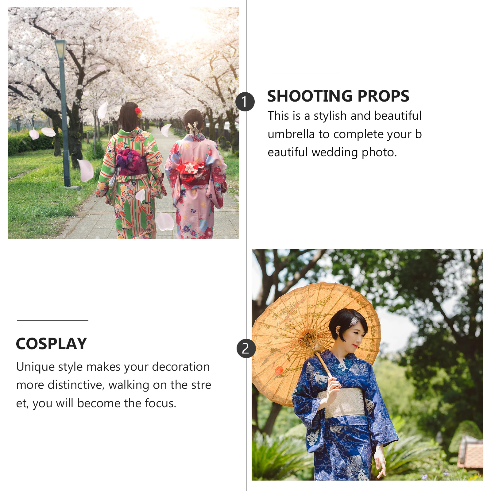 

Umbrella Parasol Vintage Oil Paper Chinese Silk Retro Decor Decorations Cloth Bride