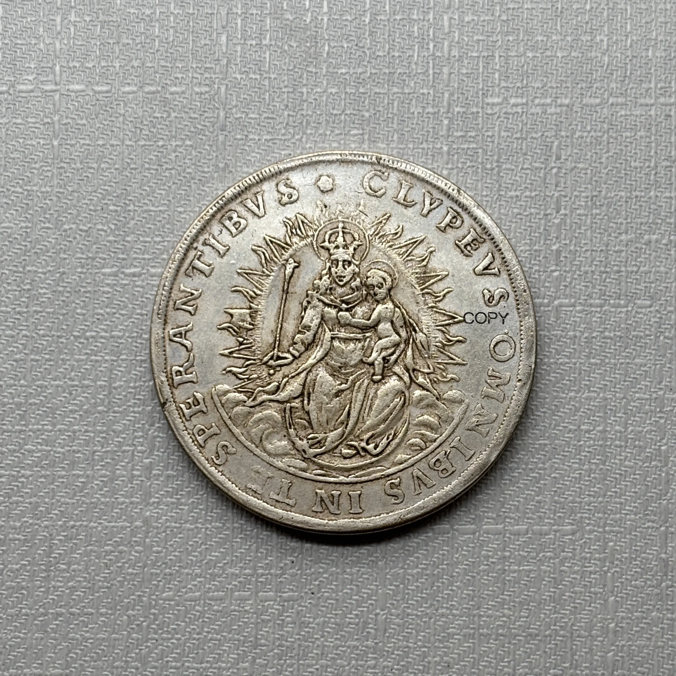 Monedas de recuerdo de los Estados Alemanes de 1626, 1 Thaler, Maximiliano I, Electorado de Baviera, copia de metal plateado