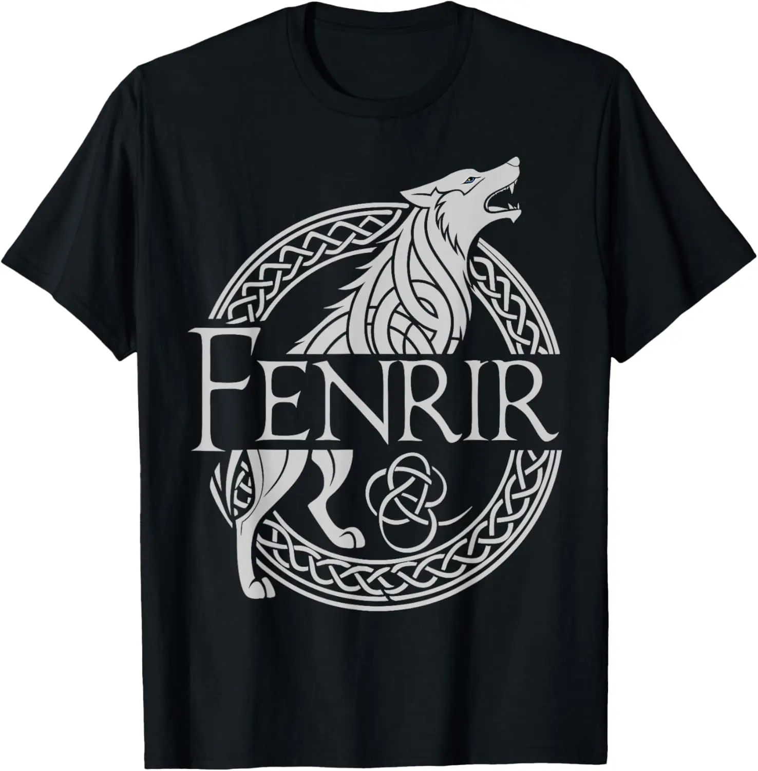 

Norse Myth Fenrir Wolf T-Shirt 100% Cotton O-Neck Short Sleeve Summer Casual Mens T-shirt Streetwear