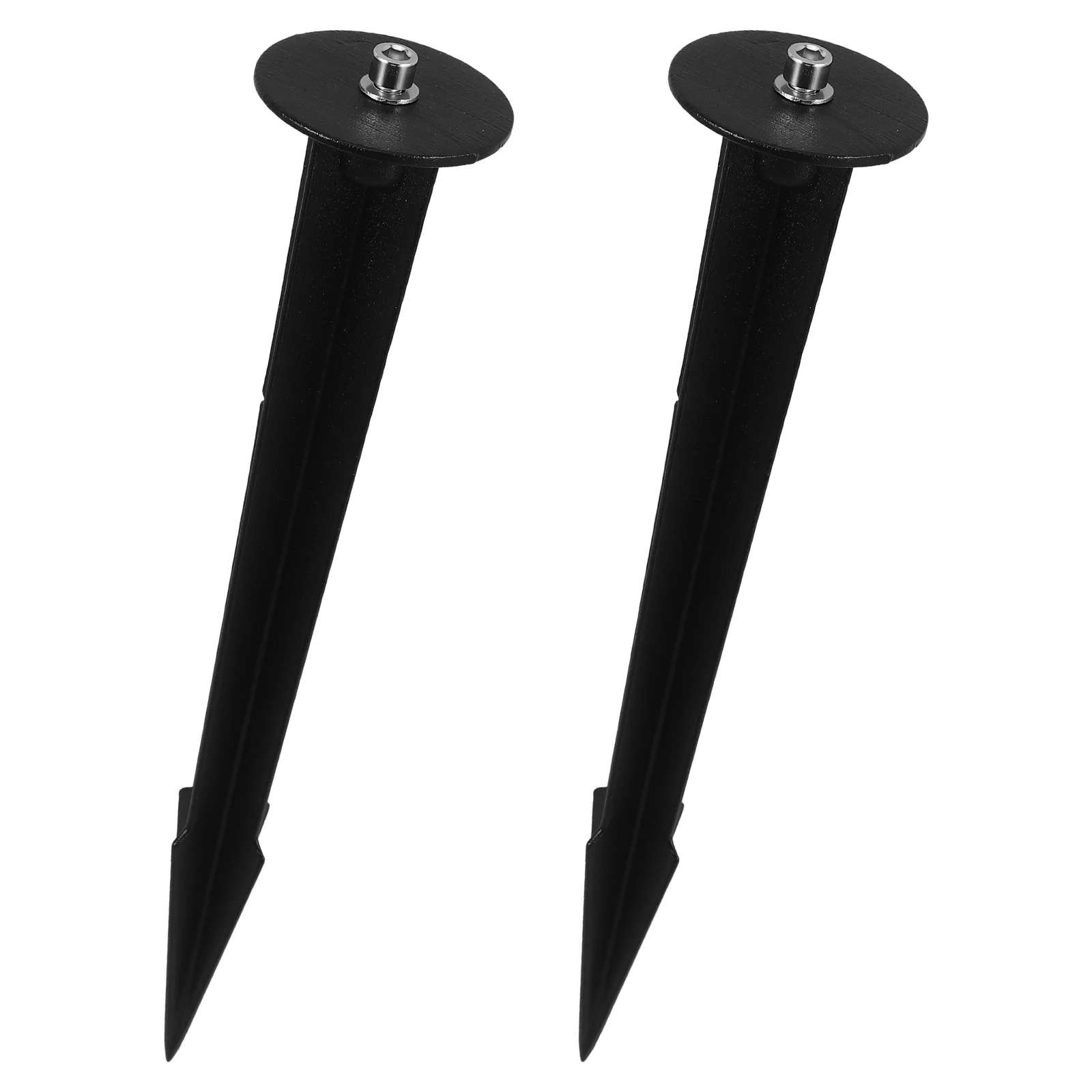 

2 Pcs Floor Insertion Rod Accessories Garden Spikes Landscape Water Proof Ground Mount Stake Stakes Die Cast Aluminum Lamp