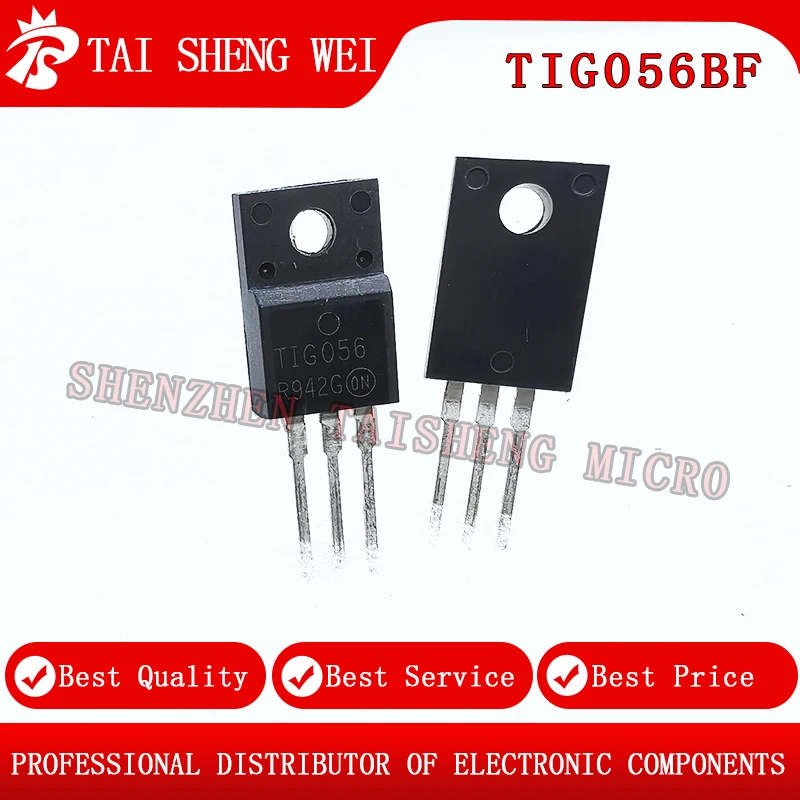 

5PCS New TIG056BF TO-220F IGBT LCD Plasma Tube TIG056 TO-220F IGBT Tube for Flash Lamp